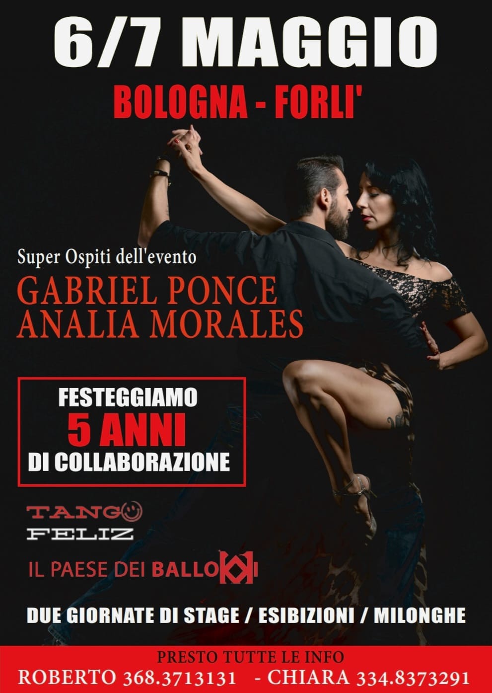 Gabriel Ponce y Analia Morales | 6/7 maggio a Bologna e Forlì