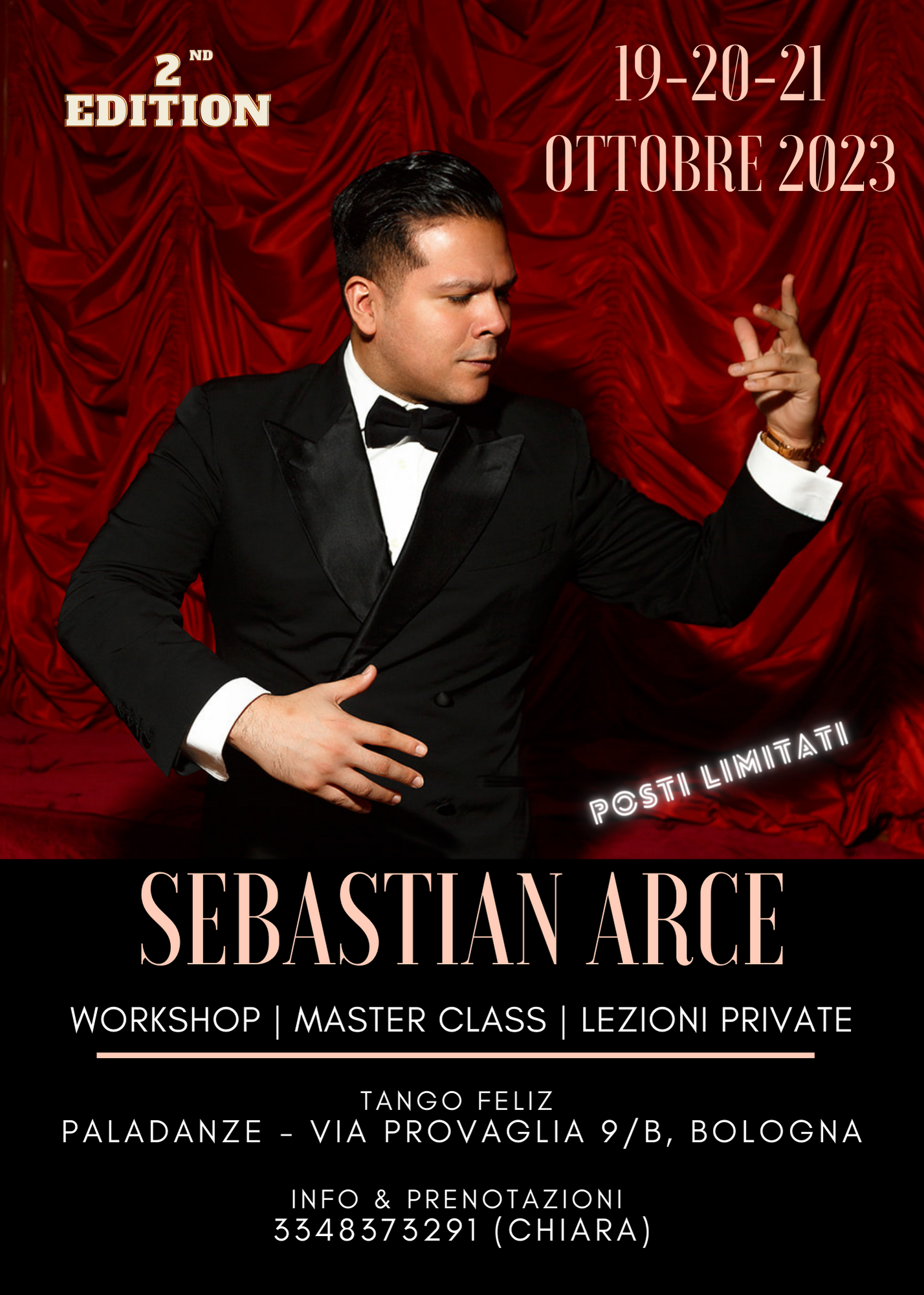 Sebastian Arce – Workshop | Master Class | Lezioni private – Bologna