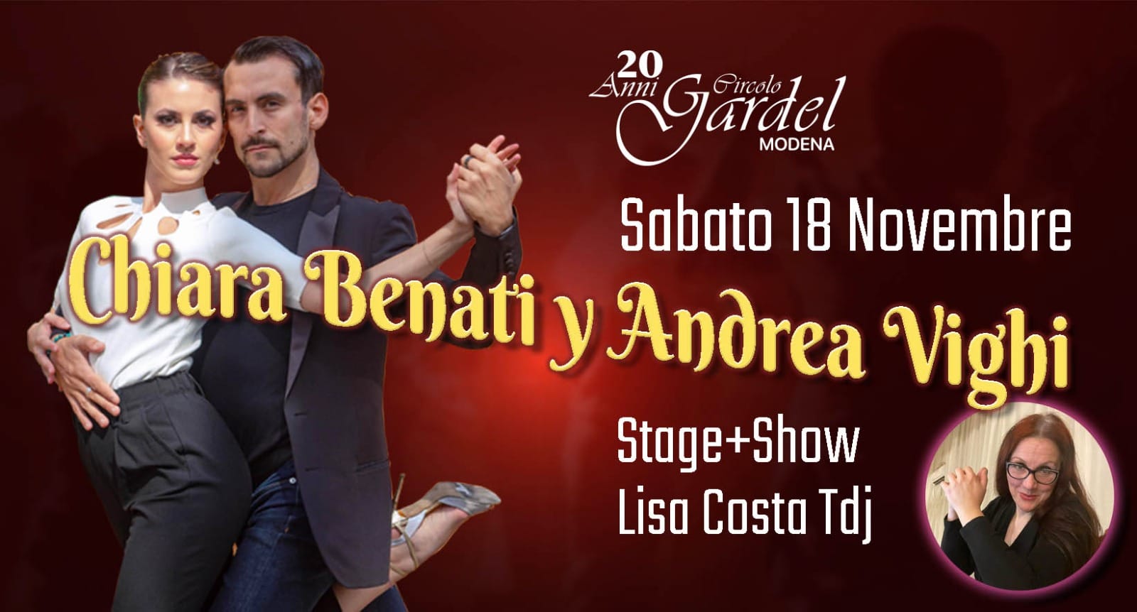 Ospiti del Circolo Gardel di Modena - Andrea Vighi e Chiara Benati - 18 Novembre