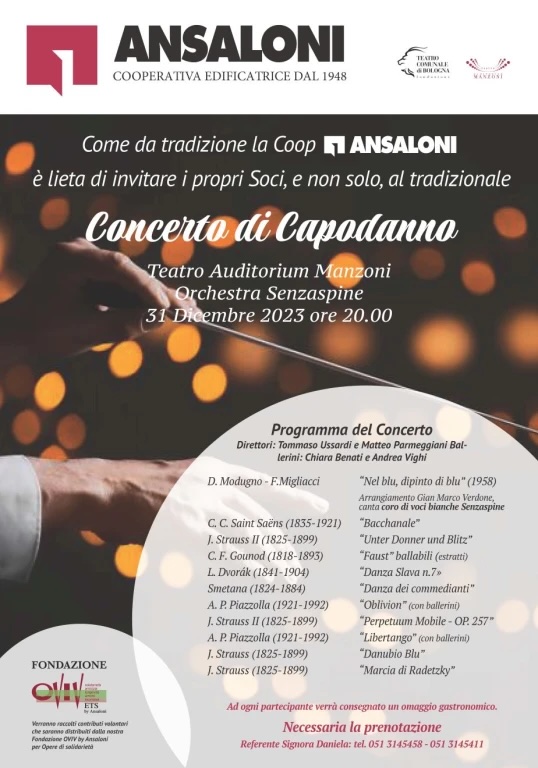 Concerto di Capodanno al Teatro Auditorium Manzoni – Chiara e Andrea