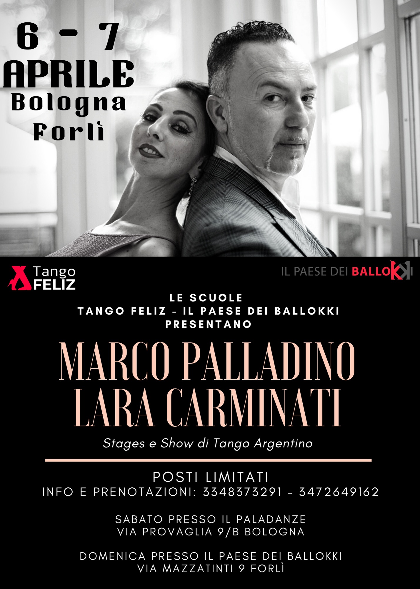 Workshops | Show | Milonga con Marco Palladino e Lara Carminati